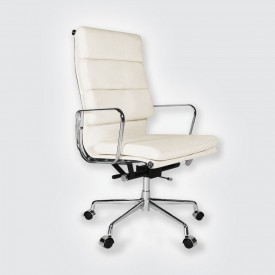 Кресло Eames Style HB Soft Pad Executive Chair EA 219 белый