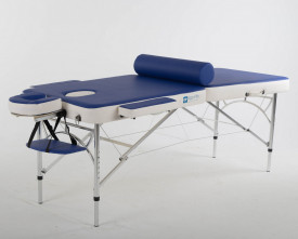 Складной массажный стол ErgoVita Master Alu Comfort (синий+белый)