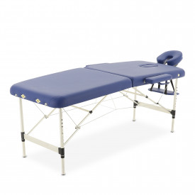 Складной массажный стол Med-Mos JFAL01A (2-х секционный) синий