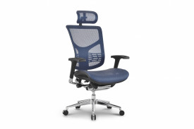 Эргономичное кресло Expert Star HSTM 01 BLUE (сетка синяя/ каркас чёрный)