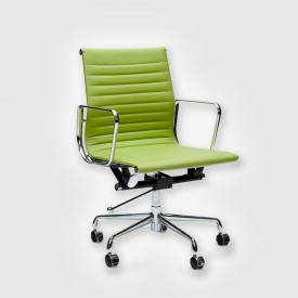 Кресло Eames Style Ribbed Office Chair EA 117 зеленый
