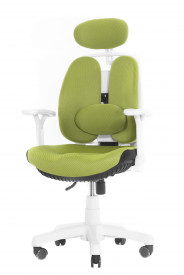Кресло Inno Health SY-1264 W-GN(Каркас белый/спинка ткань зеленая/сидение ткань зеленая)
