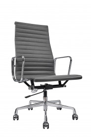 Кресло Eames Style HB Ribbed Office Chair EA 119 графит