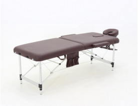 Складной массажный стол Med-Mos JFAL01A  (2-х секционный) коричневый
