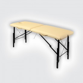 Складной деревяный массажный стол Heliox 185х62см коричневый