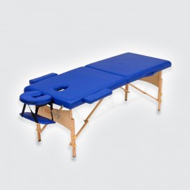 Складной массажный стол Med-Mos JF-AY01 (2-х секционный) синий