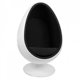 Кресло яйцо Scott Howard Ovalia Egg Style Chair чёрная ткань