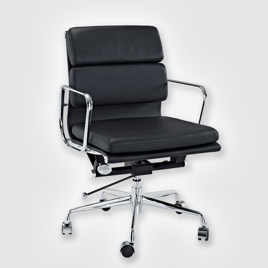 Кресло Eames Style Soft Pad Office Chair EA 217 черный
