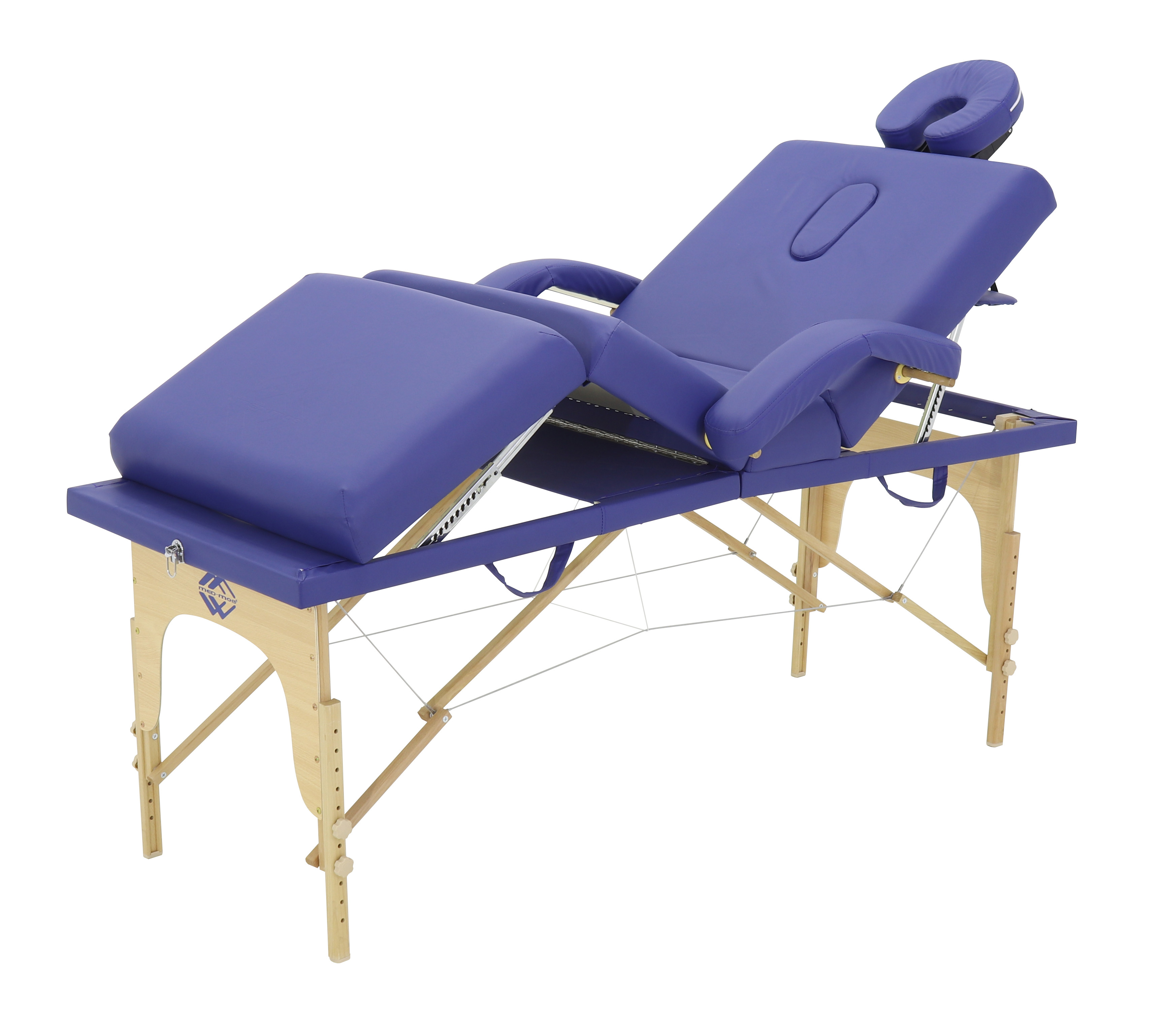 Складной массажный стол Med-Mos JF-Tapered синий (МСТ-141Л)