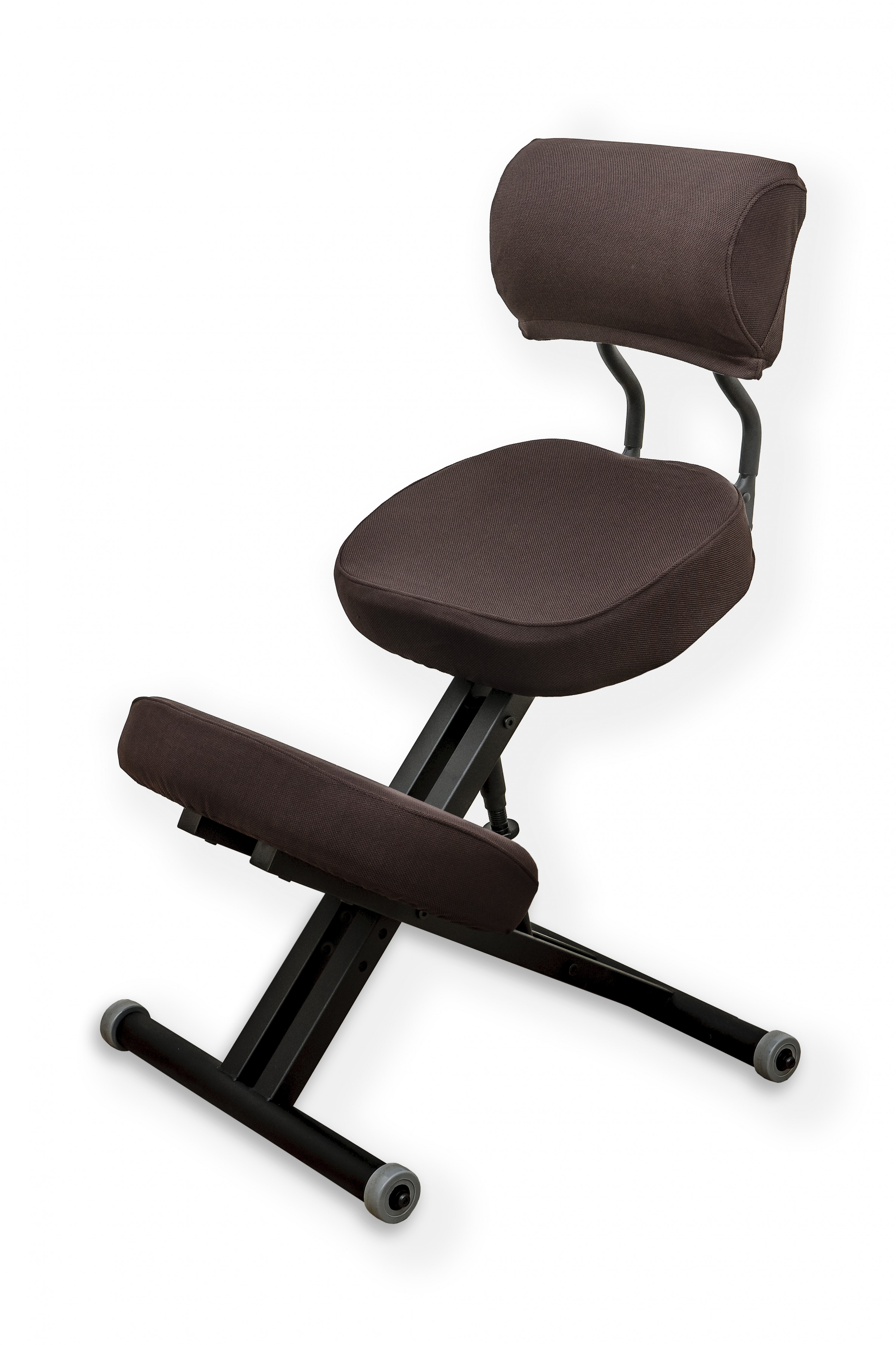 Smartstool KM01BМ — металлический коленный стул (со спинкой), коричневый