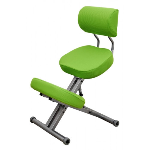 Smartstool KM01BМ — металлический коленный стул (со спинкой), салатовый