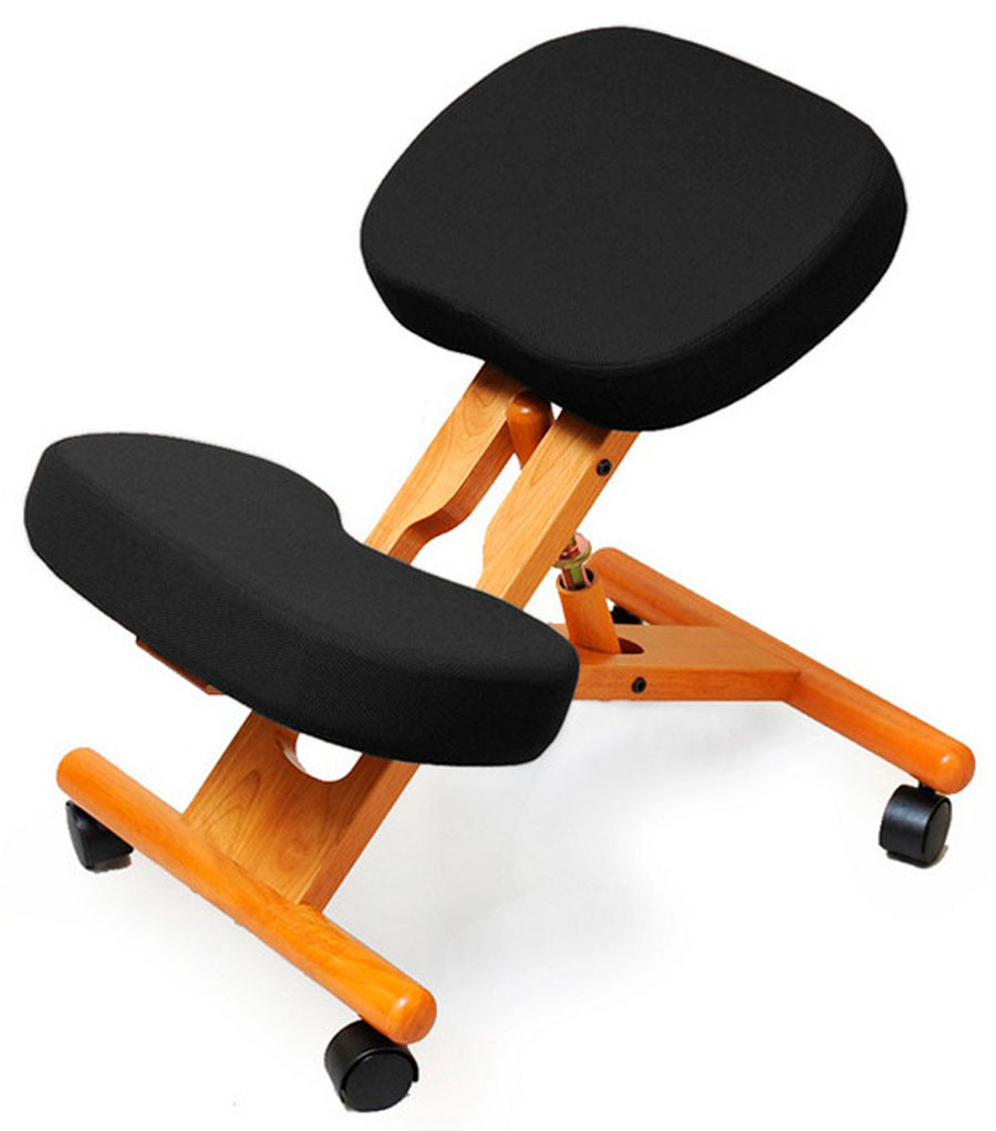 Smartstool KW02 — деревянный коленный стул, без чехла, черный
