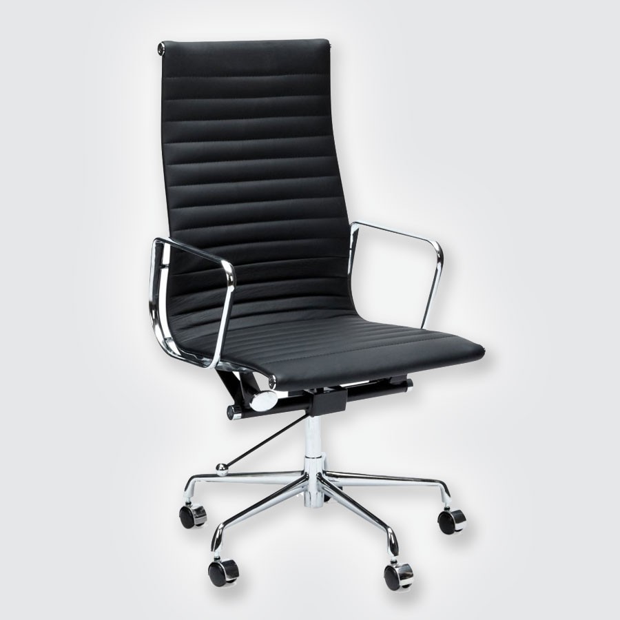 Кресло Eames Style HB Ribbed Office Chair EA 119 черный