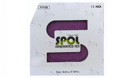 Кинезио тейп SPOL TAPE Kinematics Tex фиолетовый 5см х 16м