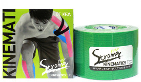 Кинезио тейп SPOL TAPE Strong Kinematics Tex 5см х 5м зеленый