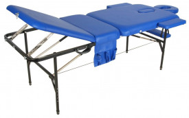 Складной массажный стол Med-Mos JFST02 (3-хсекционный) Синий