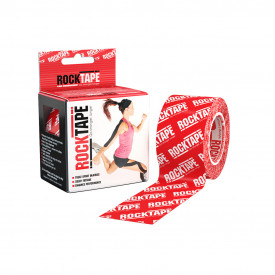 Кинезиотейп RockTape Classic, 5см х 5м, красный логотип