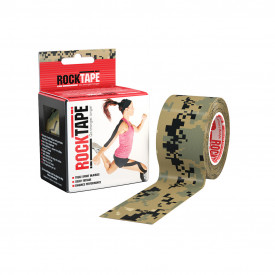 RockTape Кинезиотейп Design, 5см х 5м, камуфляж цифровой