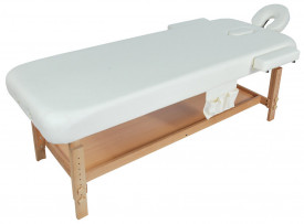 Стационарный массажный стол деревянный Med-Mos FIX-MT2 МСТ-31Л белый