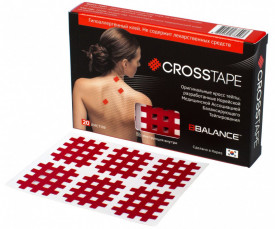 Кросс тейпы BBTape™ CROSS TAPE™ 2,8 см х 3,6 см (размер B) красный