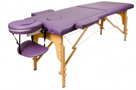 Массажный стол Atlas Sport  2D-70 двух-секционный фиолетовый