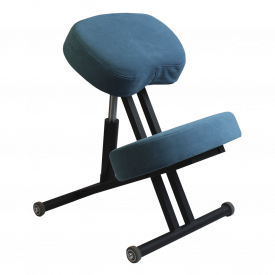 Коленный стул с газлифтом ОЛИМП (КОМФОРТ) синий