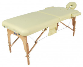 Массажный стол складной деревянный Med-Mos JF-AY01 2-х секционный, на деревянных ножках