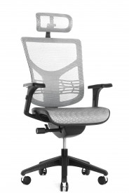 Эргономичное кресло Expert VISTA VSM01-WH (сетка белая / каркас черн)