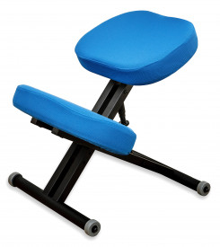 Smartstool KM01 Black  — металлический коленный стул (голубой чехол)