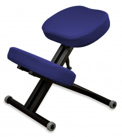Smartstool KM01 Black — металлический коленный стул (синий чехол)
