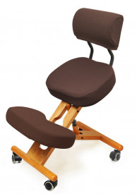 Smartstool KW02B — деревянный коленный стул со спинкой, коричневый