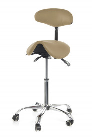 Smartstool S03B — стул-седло со спинкой, бежевый
