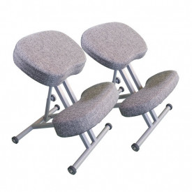 Коленный стул ОЛИМП (КОМФОРТ) серый