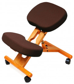 Smartstool KW02 — деревянный коленный стул, (коричневый чехол)