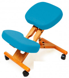 Smartstool KW02 — деревянный коленный стул, (голубой чехол)