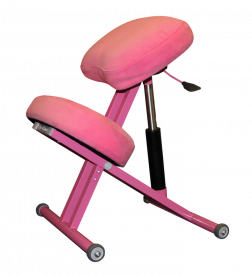 Коленный стул с газлифтом ОЛИМП (КОМФОРТ) розовый