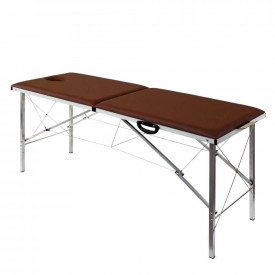 Складной массажный стол Heliox T185 коричневый