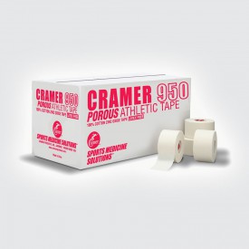 Тейп 950 Cramer Athletic Trainer`s Tape, белый, 32 рулона