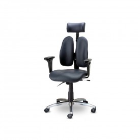 Офисное кресло Duorest Leaders DD-7500G темно-синяя экокожа