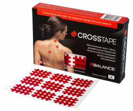Кросс тейпы BBTape™ CROSS TAPE™ 2,1 см х 2,7 см (размер А) красный