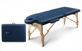 Складной массажный стол Start Line Nirvana Pro синий