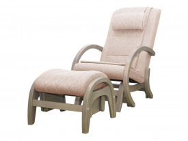 Массажное кресло-качалка EGO TWIST EG-2004 SHIMO Бежевый с пуфом