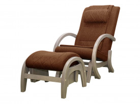 Массажное кресло-качалка EGO TWIST EG-2004 SHIMO Коричневый с пуфом