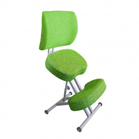 Коленный стул со спинкой ОЛИМП (комфорт)лайм