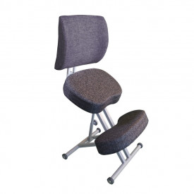 Коленный стул со спинкой ОЛИМП (комфорт) антрацит