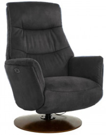 Кресло Relax ZERO Electro НУБУК ( CHAROAL 482-16 / 029 WALNUT)